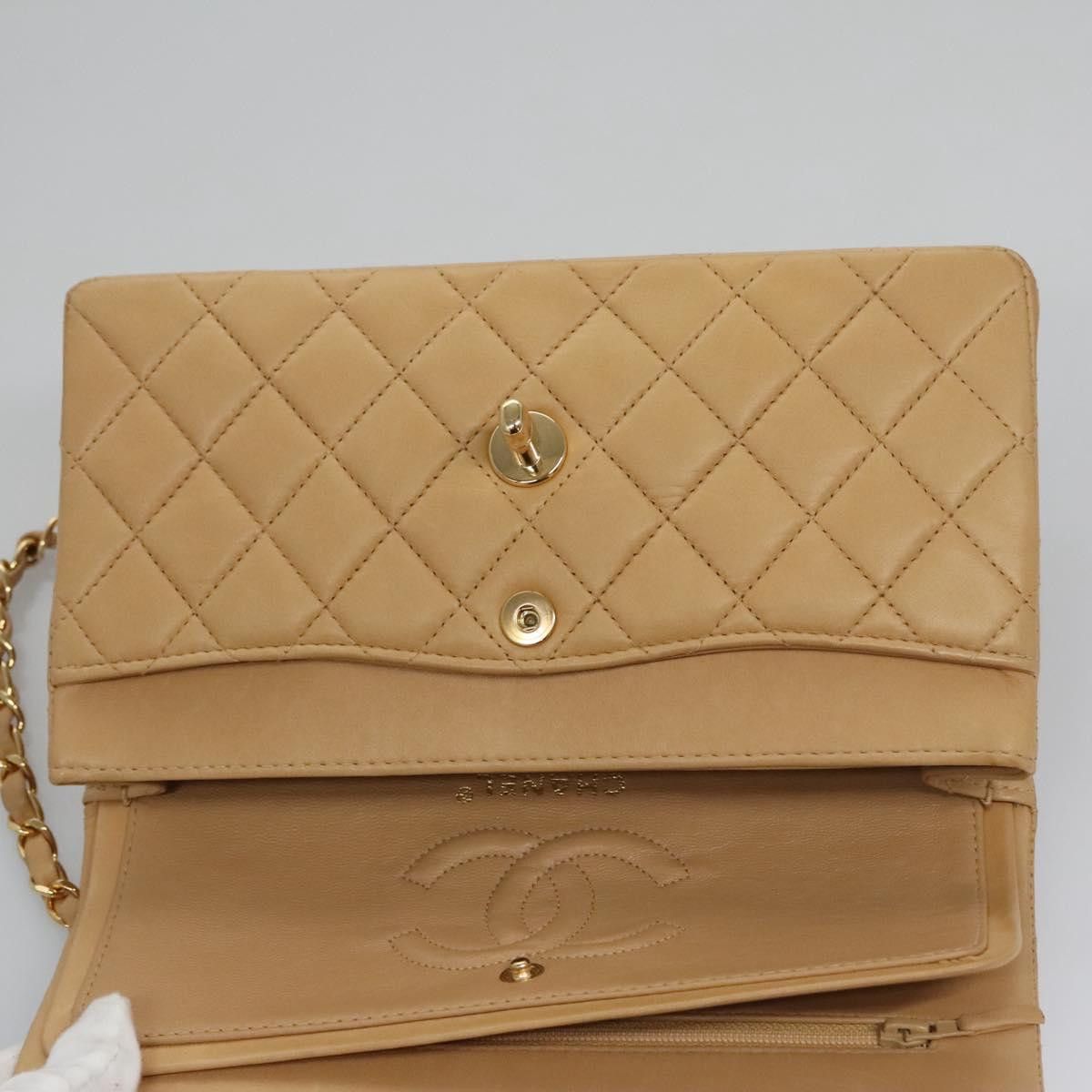 Chanel Double Flap Beige Leather Shoulder Bag (Pre-Owned) Size ONE SIZE - 20 Thumbnail