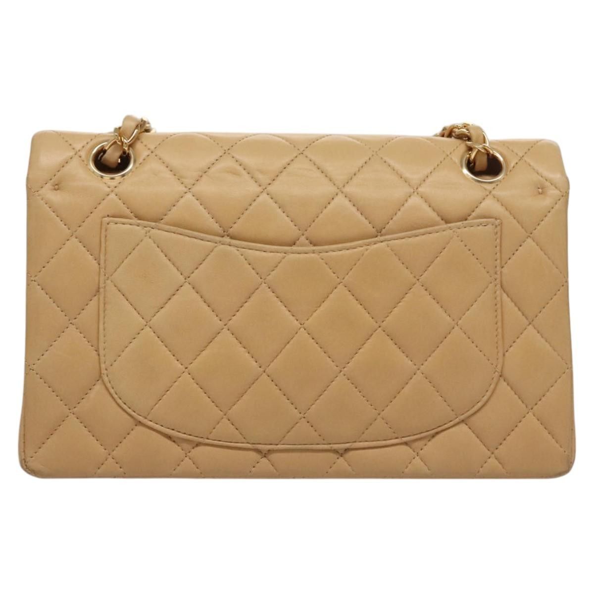 Chanel Double Flap Beige Leather Shoulder Bag (Pre-Owned) Size ONE SIZE - 2 Thumbnail