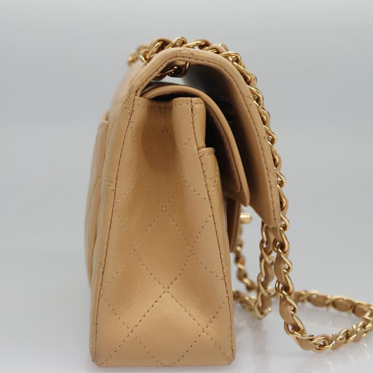 Chanel Double Flap Beige Leather Shoulder Bag (Pre-Owned) Size ONE SIZE - 4 Thumbnail