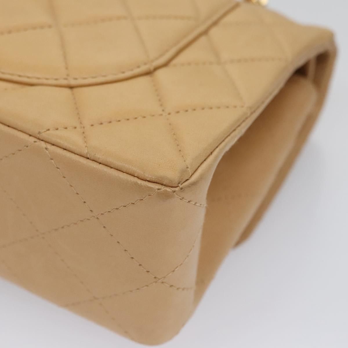 Chanel Double Flap Beige Leather Shoulder Bag (Pre-Owned) Size ONE SIZE - 14 Thumbnail
