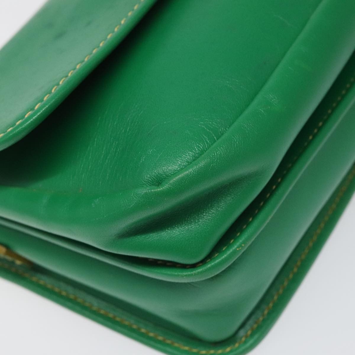 Fendi Ff Green Leather Shoulder Bag (Pre-Owned) Size ONE SIZE - 8 Thumbnail