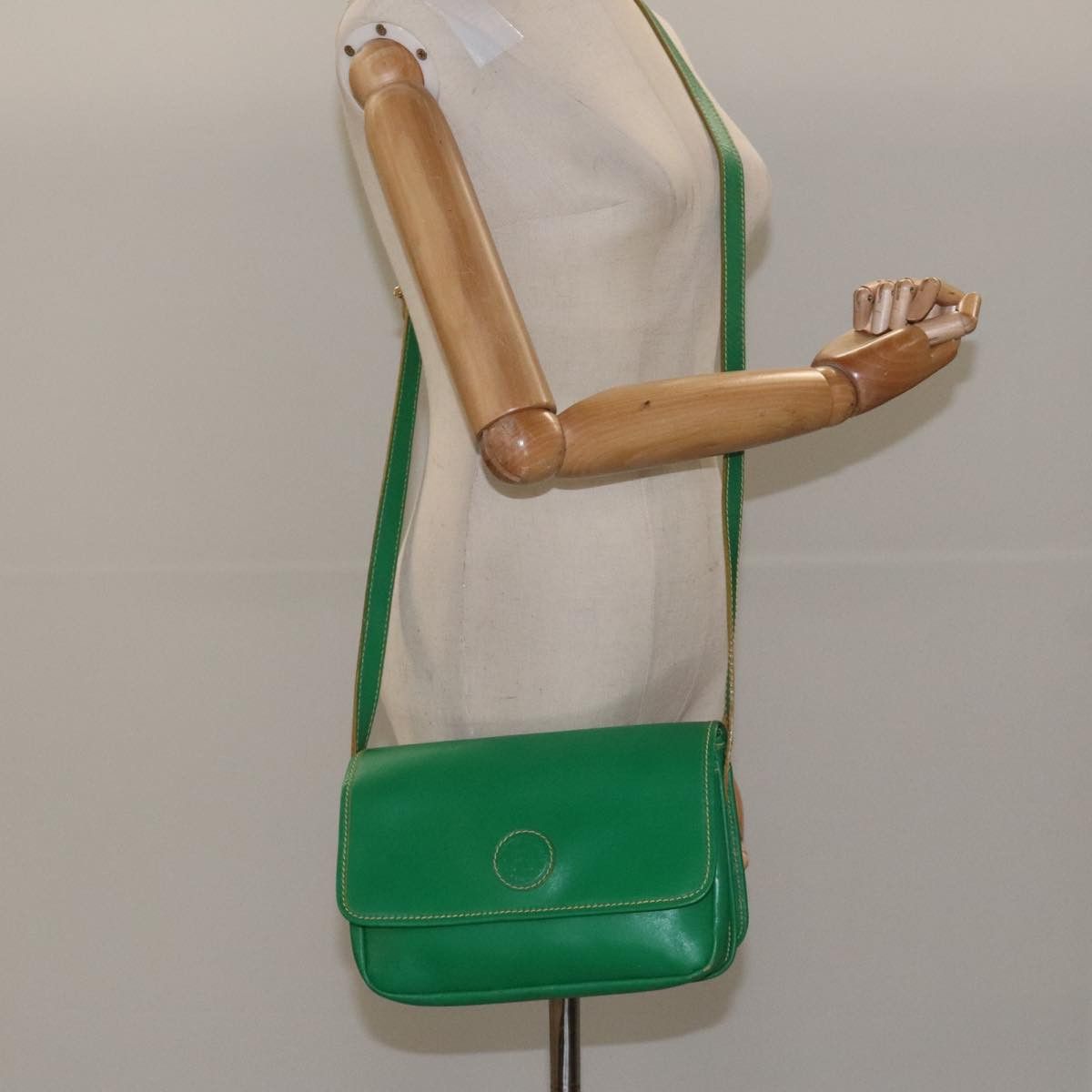 Fendi Ff Green Leather Shoulder Bag (Pre-Owned) Size ONE SIZE - 14 Thumbnail