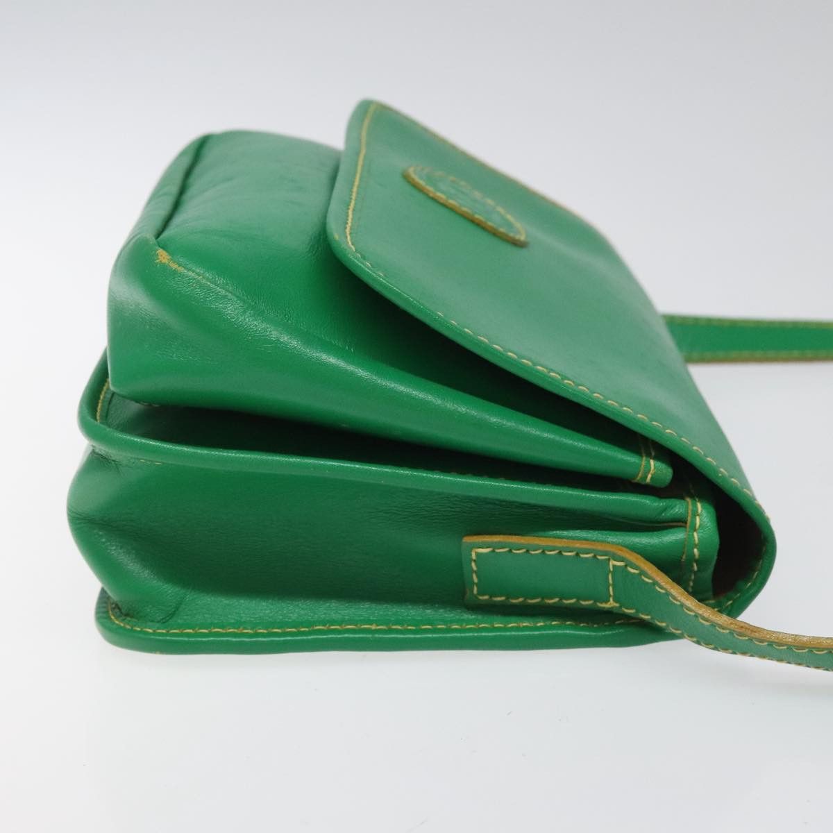 Fendi Ff Green Leather Shoulder Bag (Pre-Owned) Size ONE SIZE - 3 Thumbnail