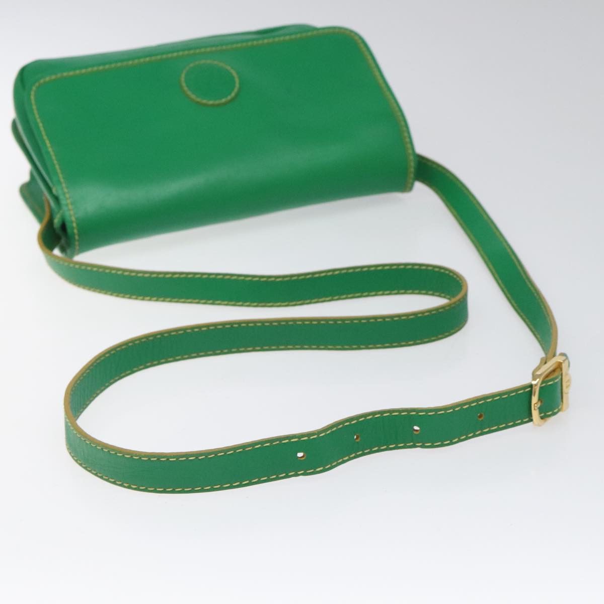 Fendi Ff Green Leather Shoulder Bag (Pre-Owned) Size ONE SIZE - 5 Thumbnail