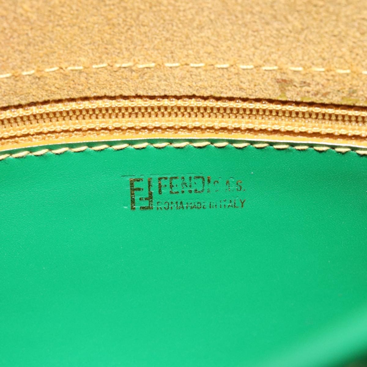 Fendi Ff Green Leather Shoulder Bag (Pre-Owned) Size ONE SIZE - 12 Thumbnail