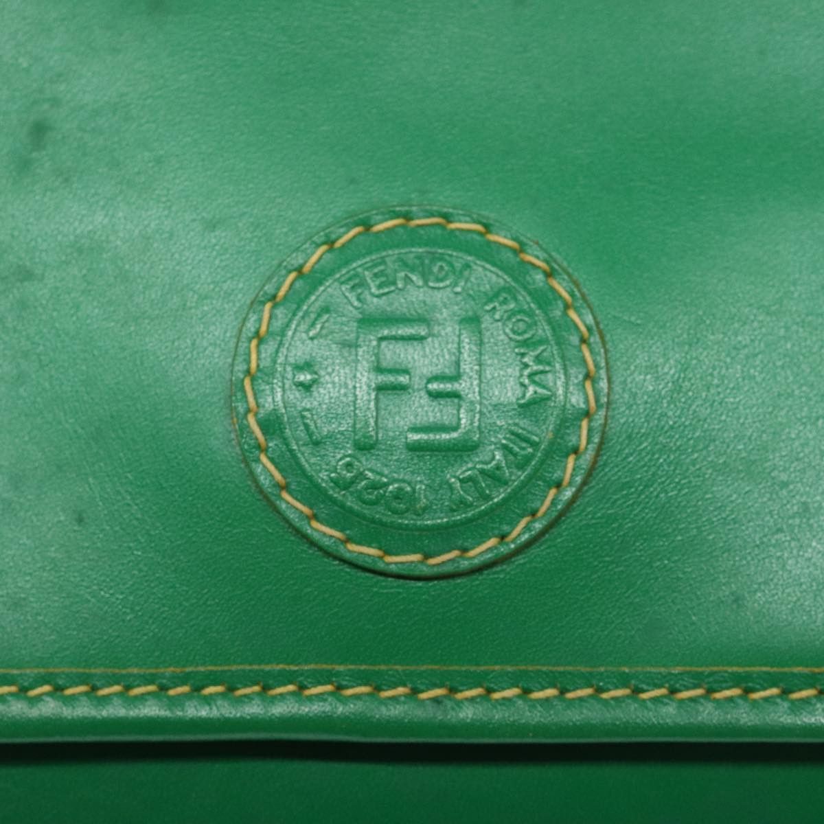 Fendi Ff Green Leather Shoulder Bag (Pre-Owned) Size ONE SIZE - 13 Thumbnail