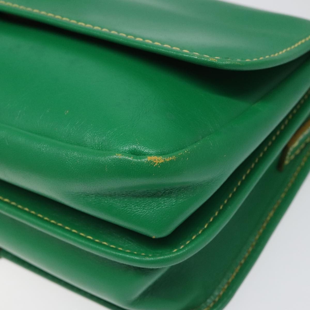 Fendi Ff Green Leather Shoulder Bag (Pre-Owned) Size ONE SIZE - 7 Thumbnail