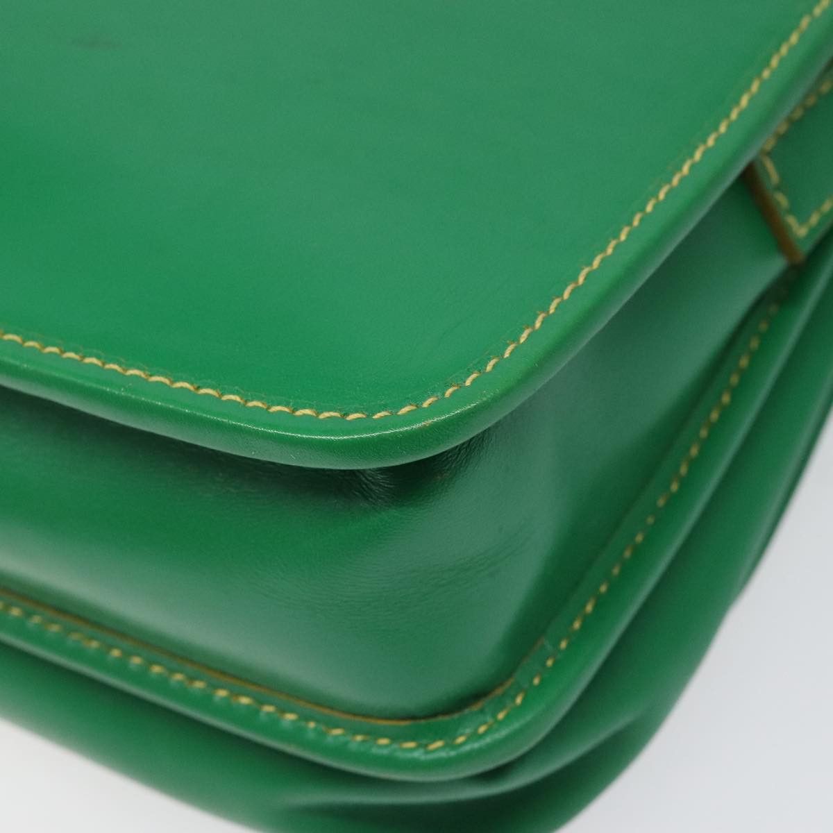 Fendi Ff Green Leather Shoulder Bag (Pre-Owned) Size ONE SIZE - 9 Thumbnail