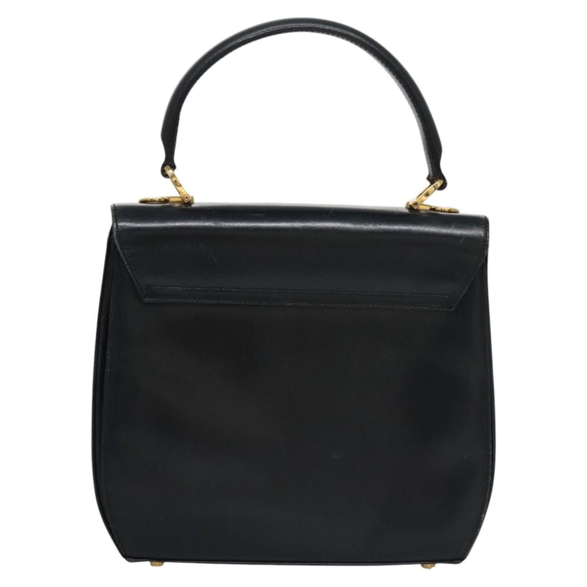 Salvatore Ferragamo Gancini Black Leather Handbag (Pre-Owned) Size ONE SIZE - 2 Thumbnail