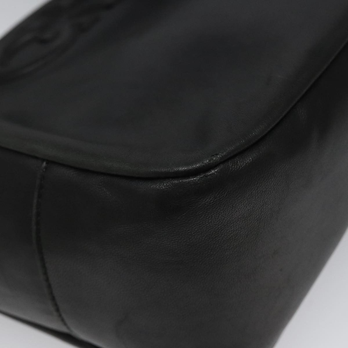 Salvatore Ferragamo Gancini Black Leather Shoulder Bag (Pre-Owned) Size ONE SIZE - 8 Thumbnail