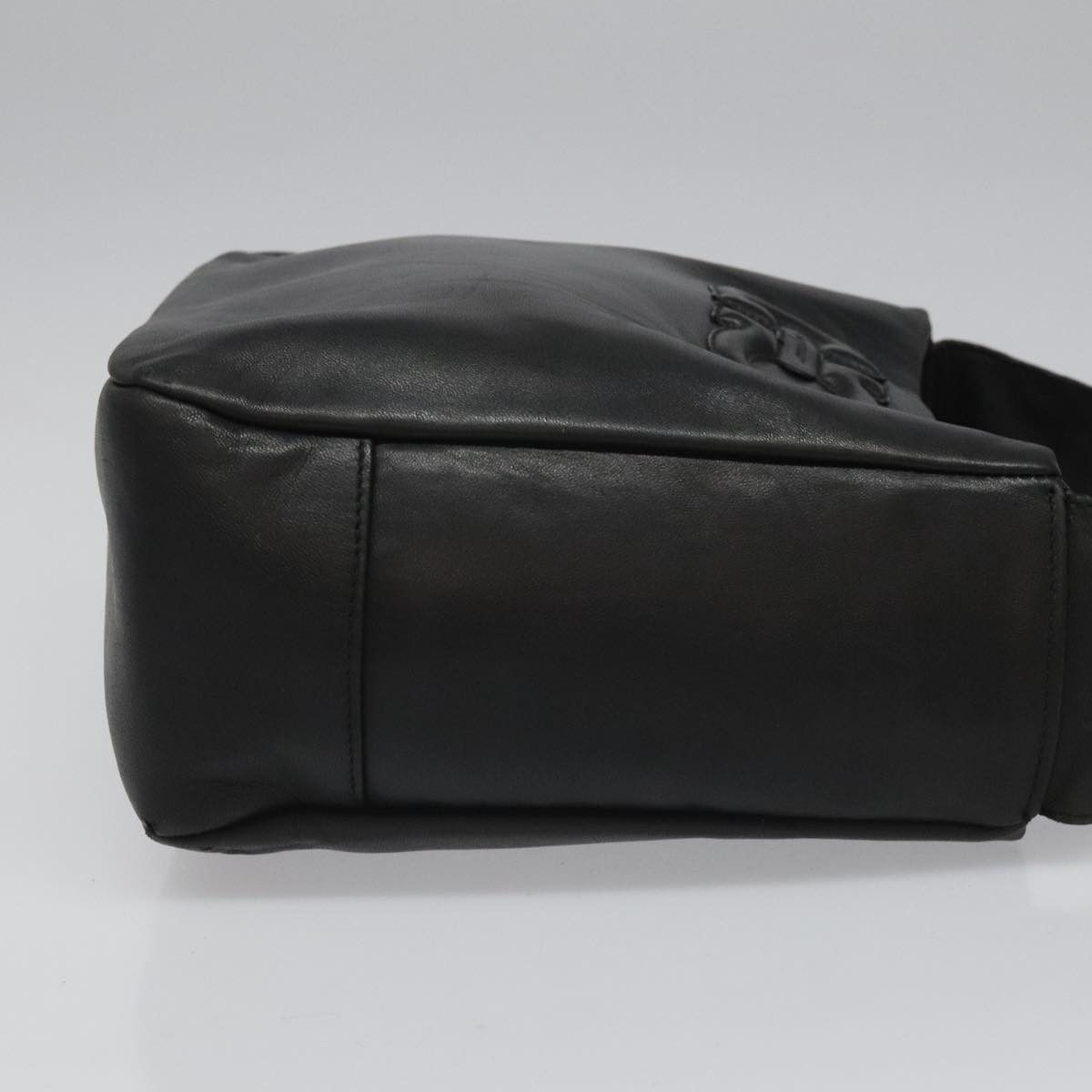 Salvatore Ferragamo Gancini Black Leather Shoulder Bag (Pre-Owned) Size ONE SIZE - 3 Thumbnail