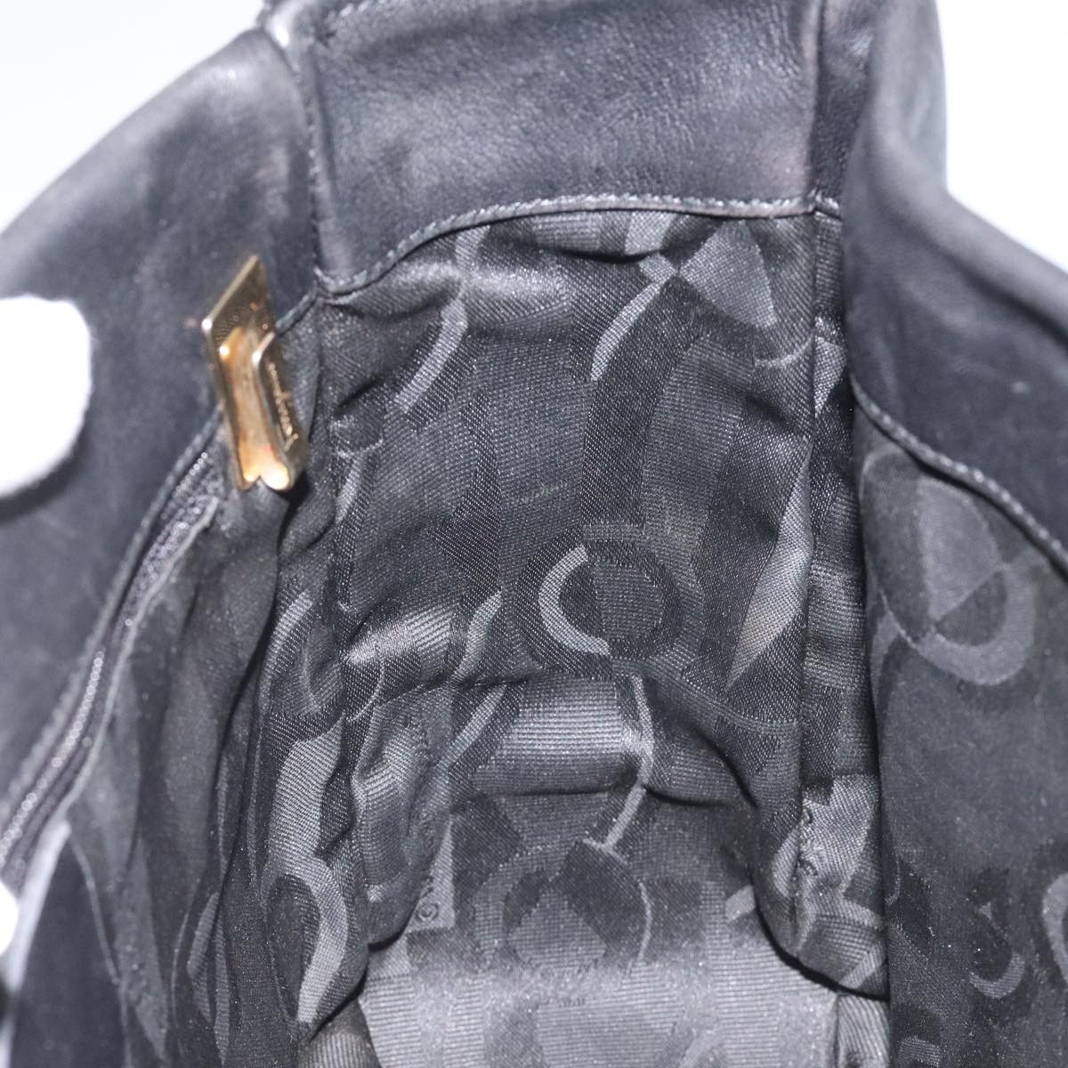 Salvatore Ferragamo Gancini Black Leather Shoulder Bag (Pre-Owned) Size ONE SIZE - 17 Thumbnail