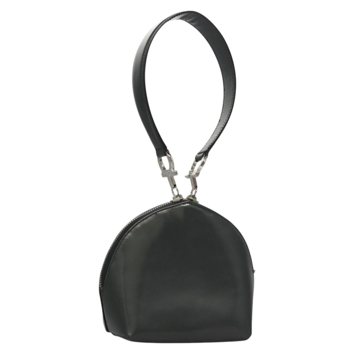 Salvatore Ferragamo Gancini Black Patent Leather Handbag (Pre-Owned) Size ONE SIZE - 19 Thumbnail