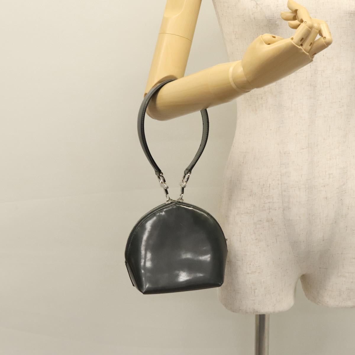 Salvatore Ferragamo Gancini Black Patent Leather Handbag (Pre-Owned) Size ONE SIZE - 20 Thumbnail