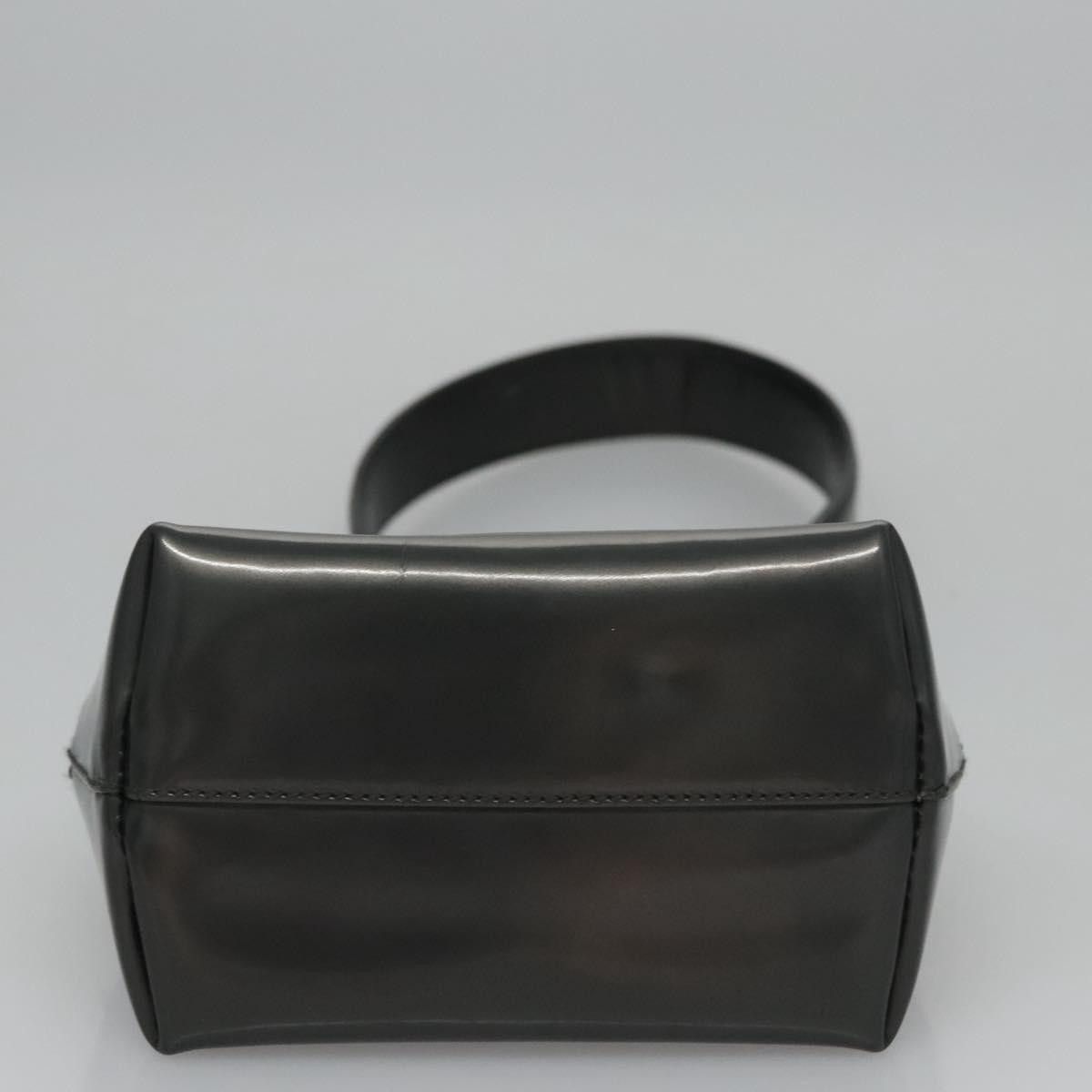 Salvatore Ferragamo Gancini Black Patent Leather Handbag (Pre-Owned) Size ONE SIZE - 8 Thumbnail