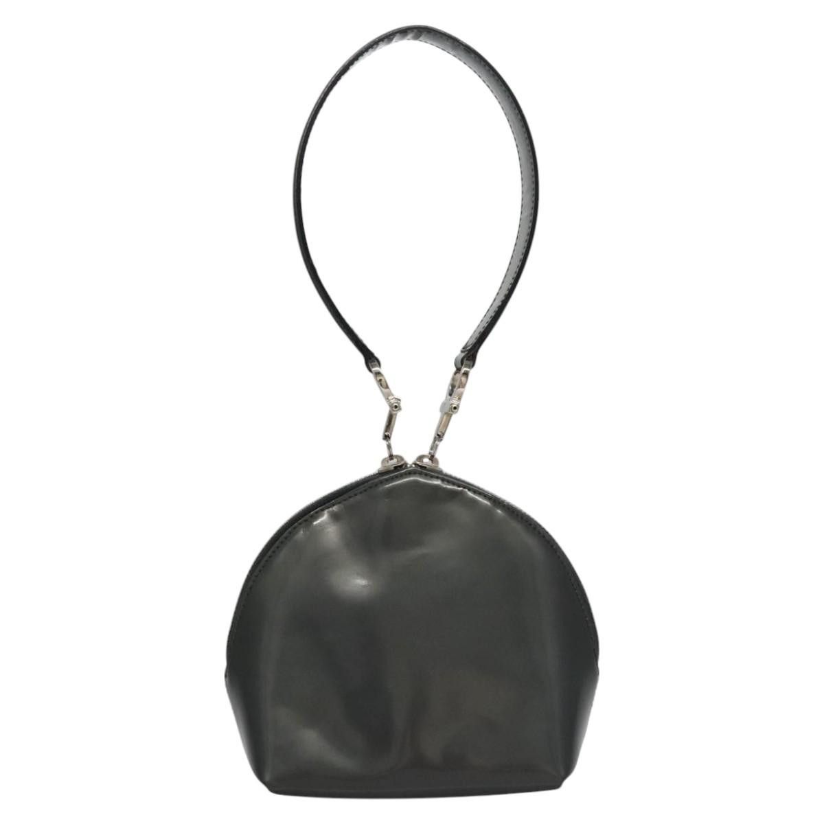 Salvatore Ferragamo Gancini Black Patent Leather Handbag (Pre-Owned) Size ONE SIZE - 2 Thumbnail