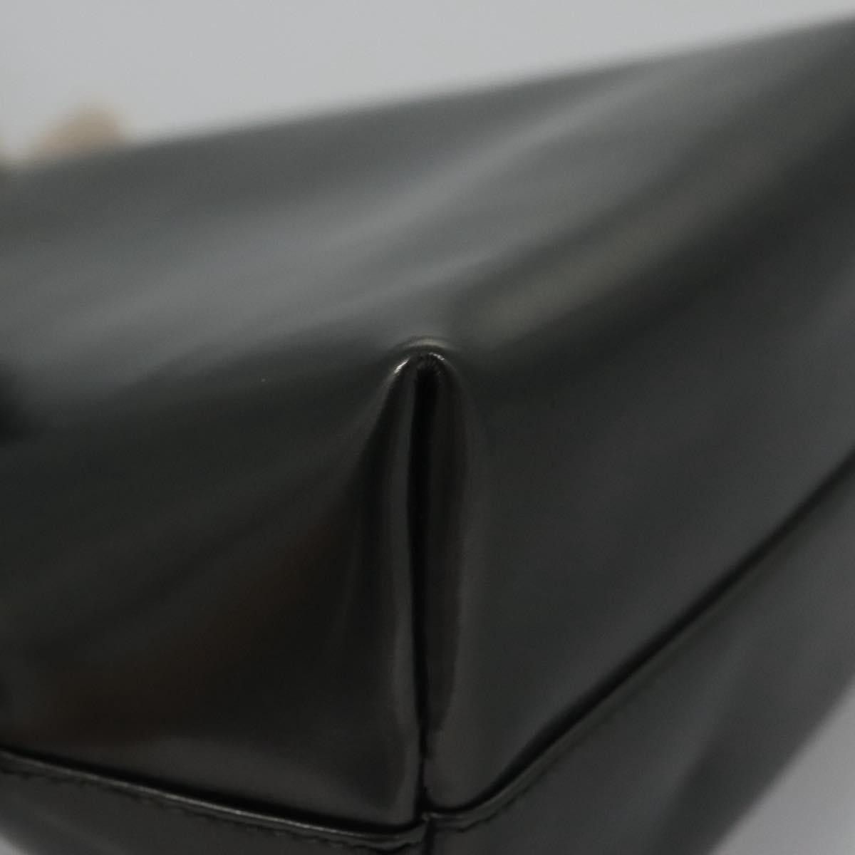 Salvatore Ferragamo Gancini Black Patent Leather Handbag (Pre-Owned) Size ONE SIZE - 11 Thumbnail