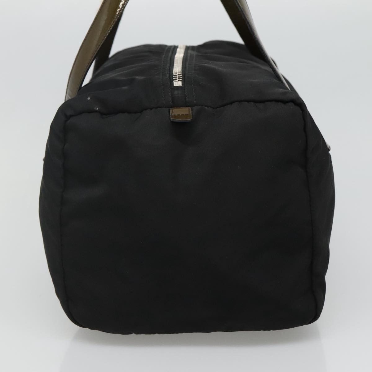 Prada Boston Black Synthetic Handbag (Pre-Owned) Size ONE SIZE - 4 Thumbnail