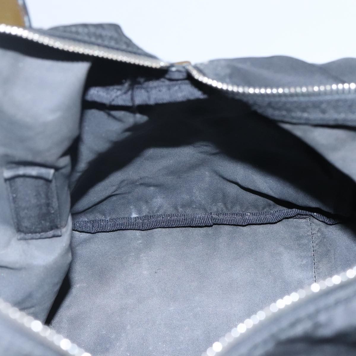 Prada Boston Black Synthetic Handbag (Pre-Owned) Size ONE SIZE - 18 Thumbnail