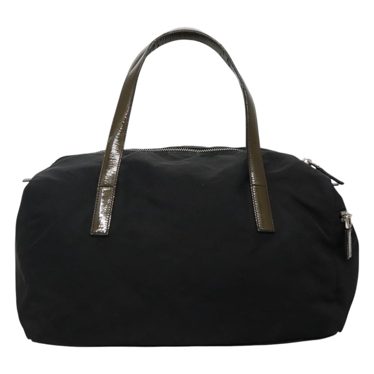 Prada Boston Black Synthetic Handbag (Pre-Owned) Size ONE SIZE - 2 Thumbnail