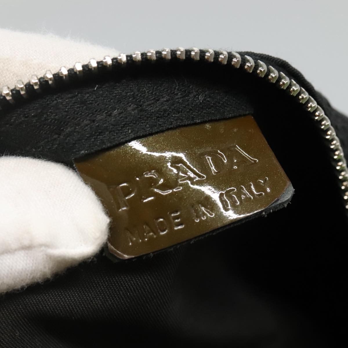 Prada Boston Black Synthetic Handbag (Pre-Owned) Size ONE SIZE - 17 Thumbnail