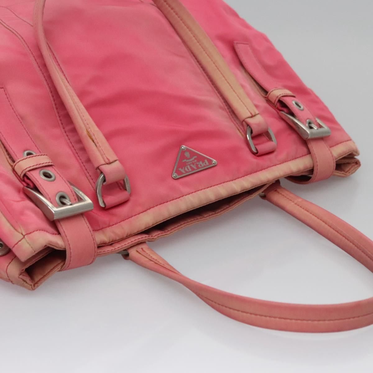 Prada Tessuto Pink Synthetic Tote Bag (Pre-Owned) Size ONE SIZE - 5 Thumbnail