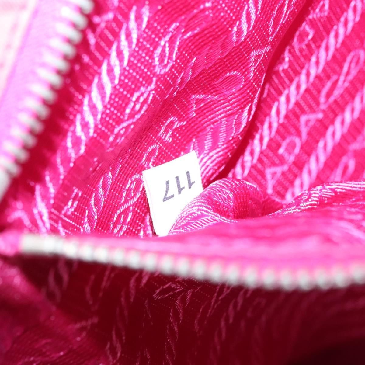 Prada Tessuto Pink Synthetic Tote Bag (Pre-Owned) Size ONE SIZE - 14 Thumbnail