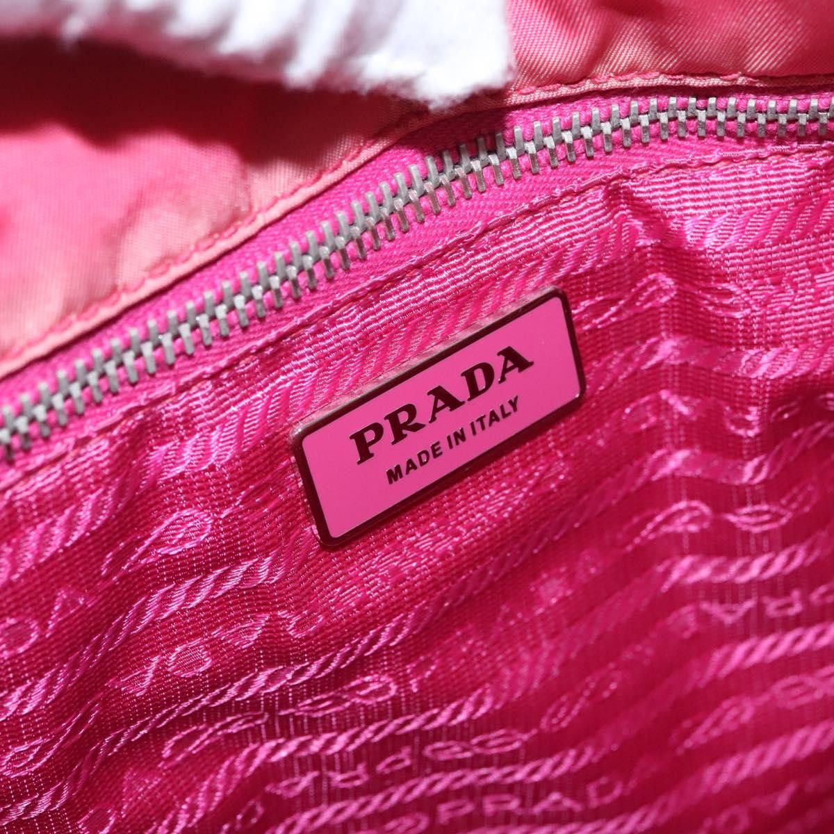 Prada Tessuto Pink Synthetic Tote Bag (Pre-Owned) Size ONE SIZE - 16 Thumbnail