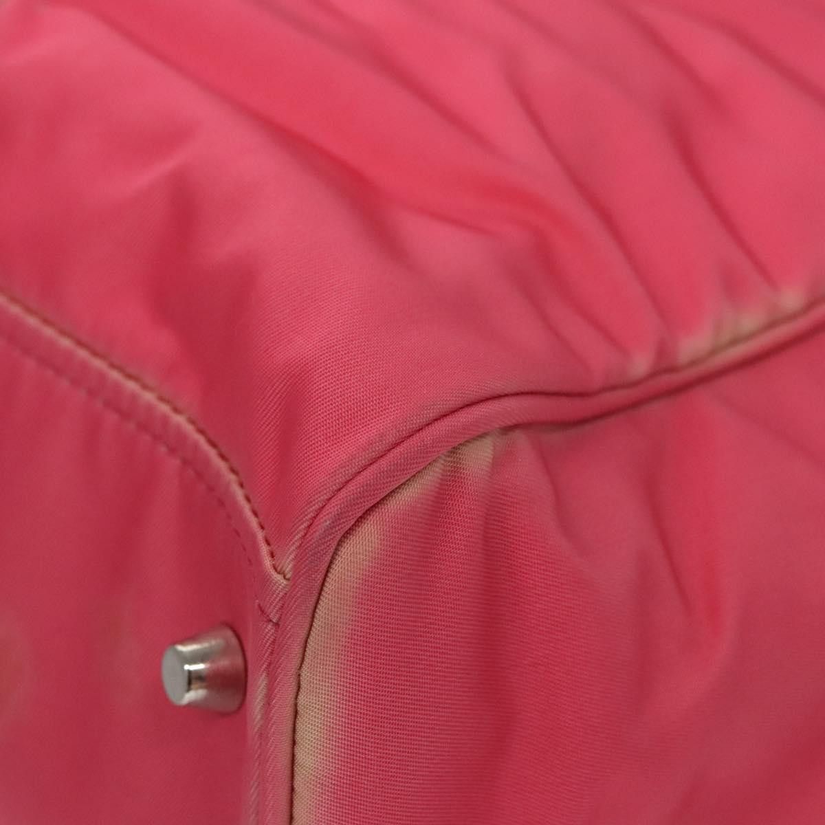 Prada Tessuto Pink Synthetic Tote Bag (Pre-Owned) Size ONE SIZE - 8 Thumbnail