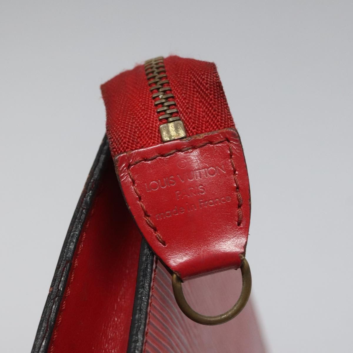 Louis Vuitton Pochette Accessoire Red Leather Handbag (Pre-Owned) Size ONE SIZE - 12 Thumbnail