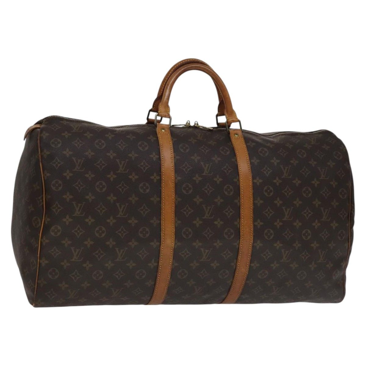Louis Vuitton Keepall 60 Brown Canvas Travel Bag (Pre-Owned) Size ONE SIZE - 16 Thumbnail
