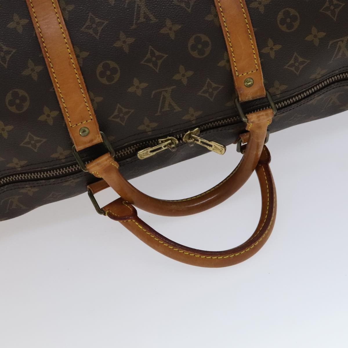 Louis Vuitton Keepall 60 Brown Canvas Travel Bag (Pre-Owned) Size ONE SIZE - 5 Thumbnail