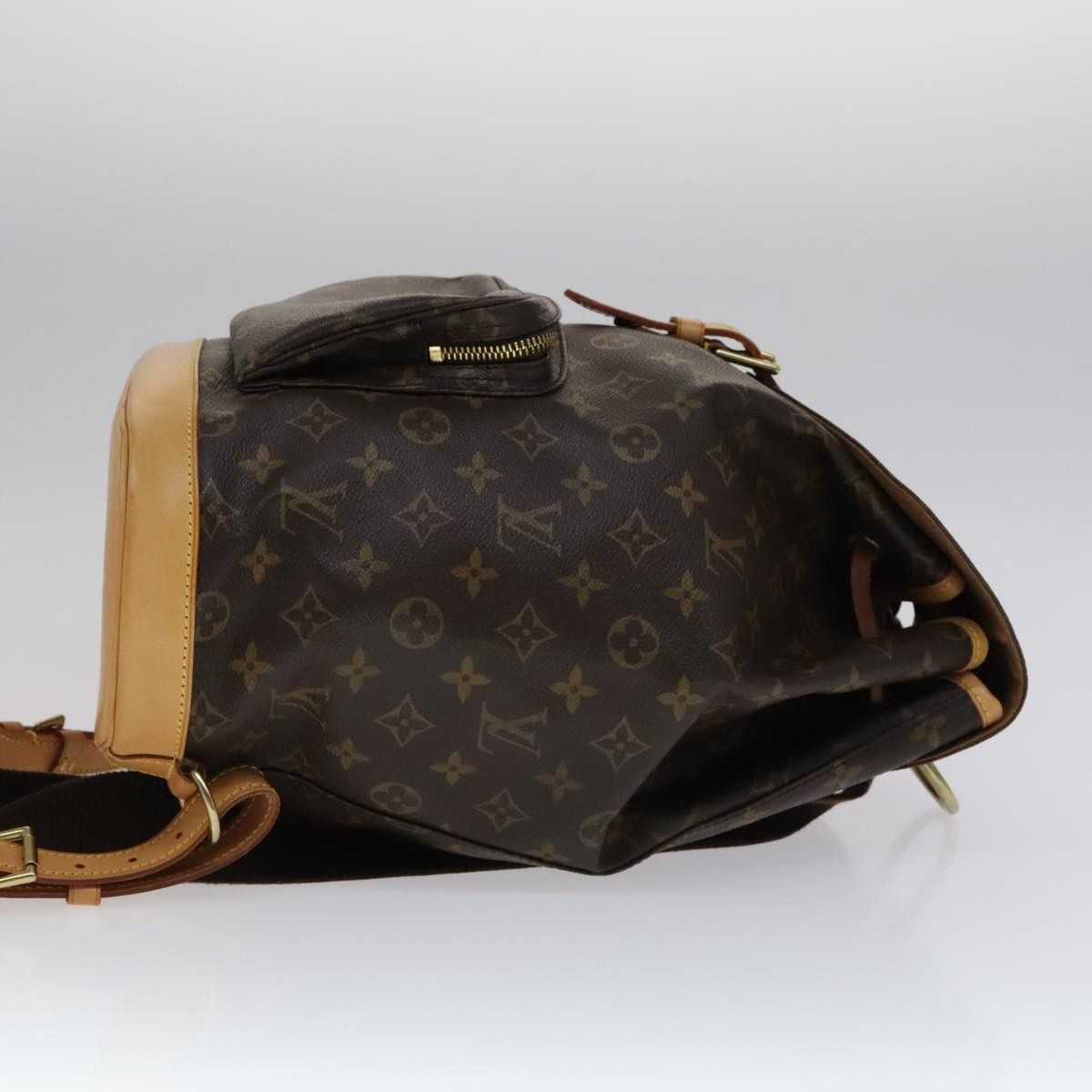 Louis Vuitton Montsouris Gm Brown Canvas Backpack Bag (Pre-Owned) Size ONE SIZE - 3 Thumbnail