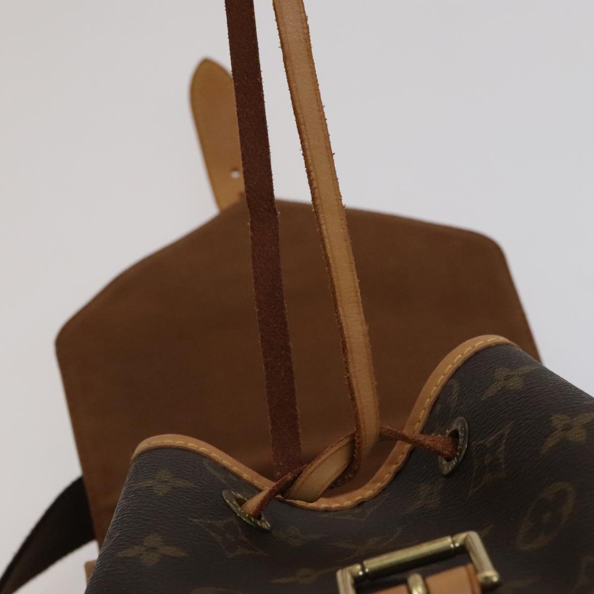 Louis Vuitton Montsouris Gm Brown Canvas Backpack Bag (Pre-Owned) Size ONE SIZE - 13 Thumbnail
