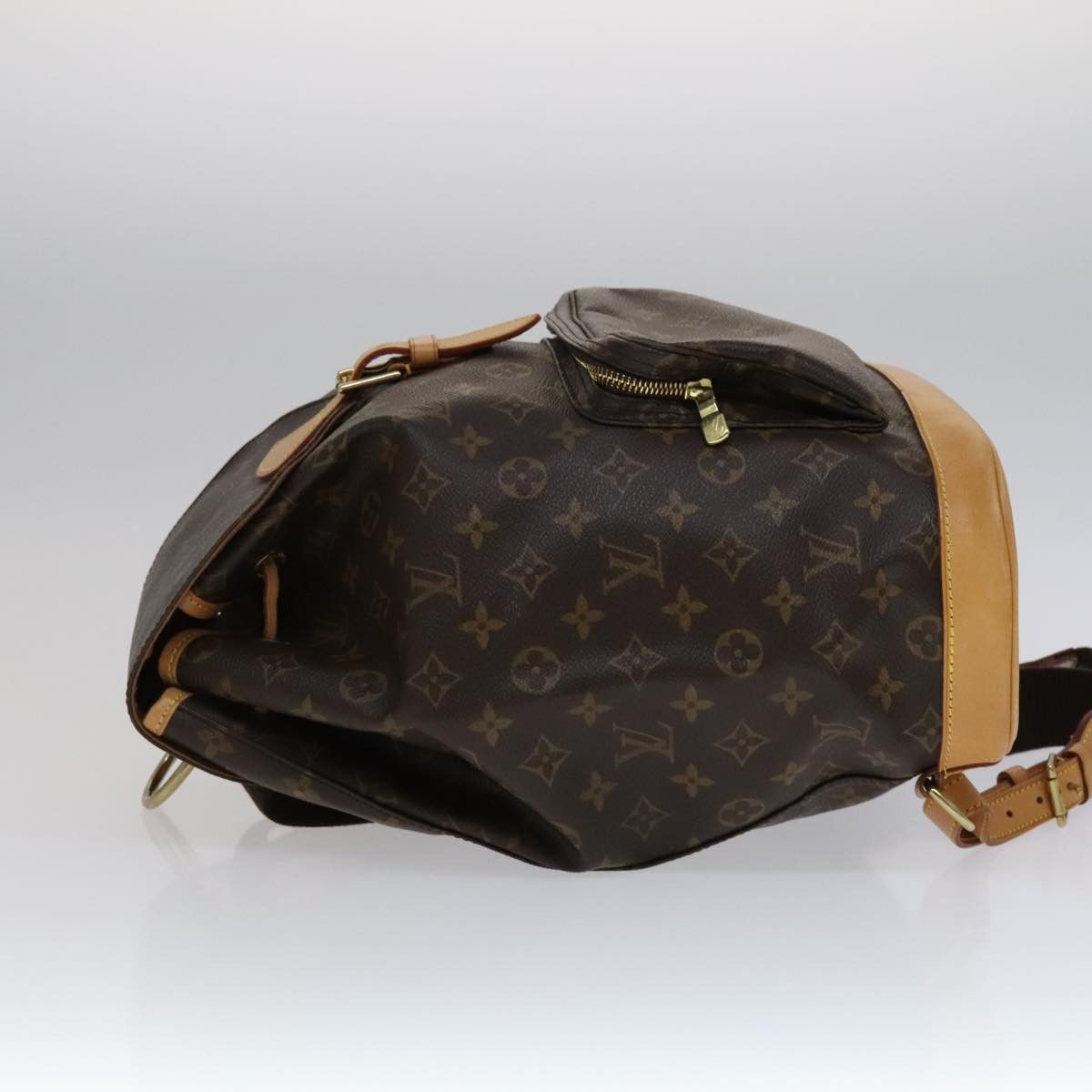 Louis Vuitton Montsouris Gm Brown Canvas Backpack Bag (Pre-Owned) Size ONE SIZE - 4 Thumbnail