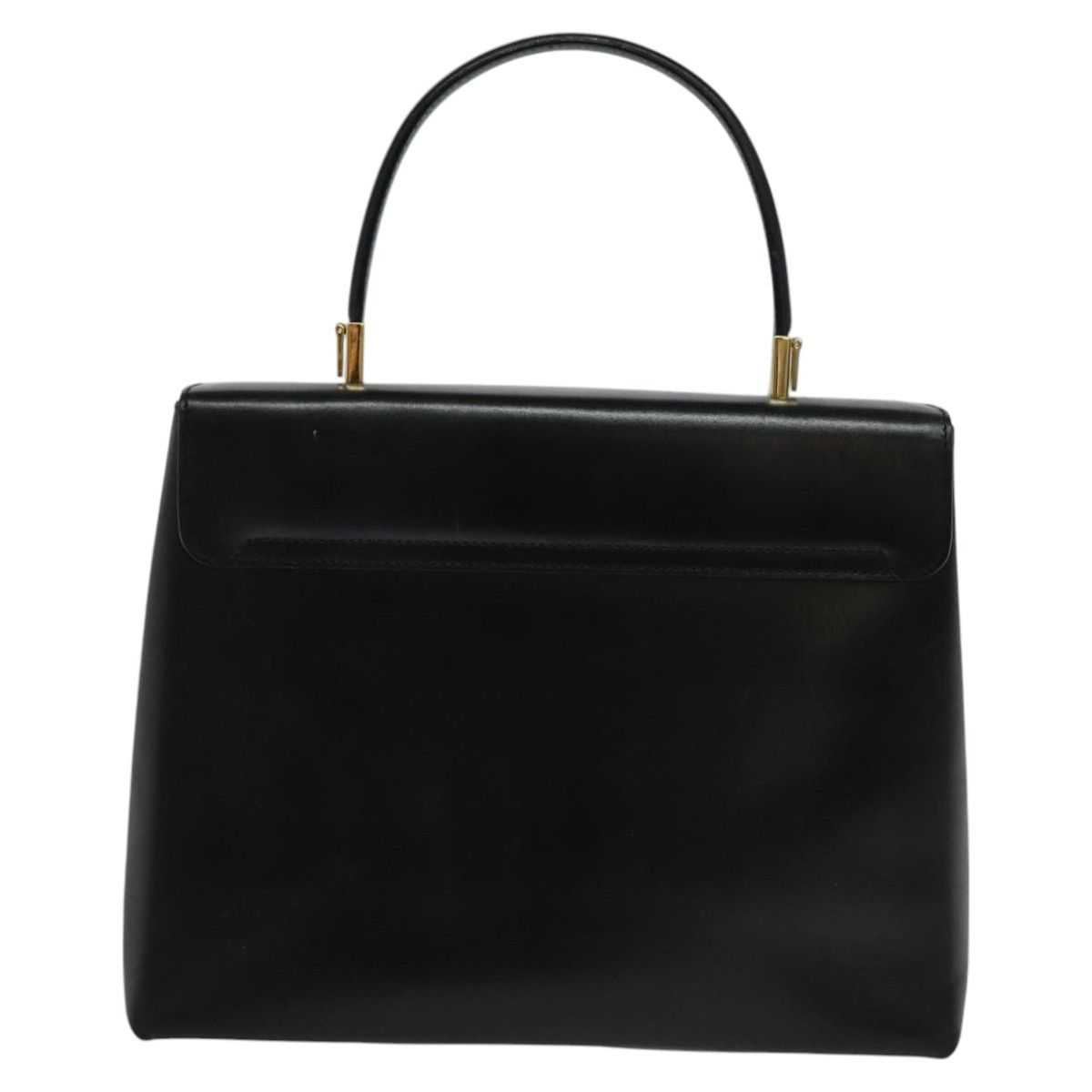 Salvatore Ferragamo Gancini Black Leather Handbag (Pre-Owned) Size ONE SIZE - 3 Thumbnail