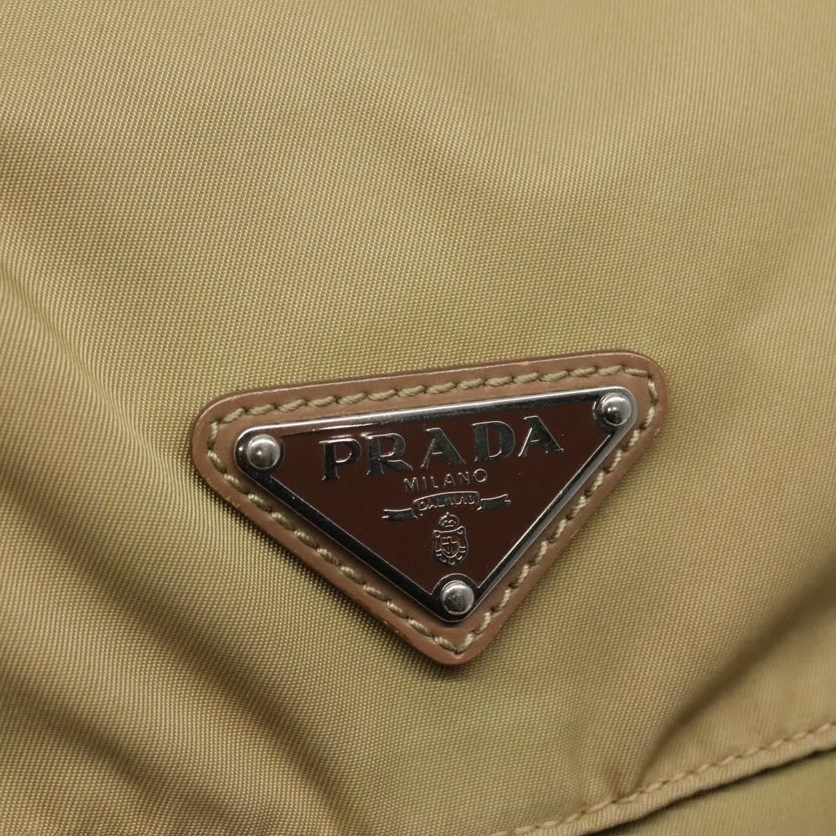 Prada Tessuto Beige Synthetic Shoulder Bag (Pre-Owned) Size ONE SIZE - 13 Thumbnail