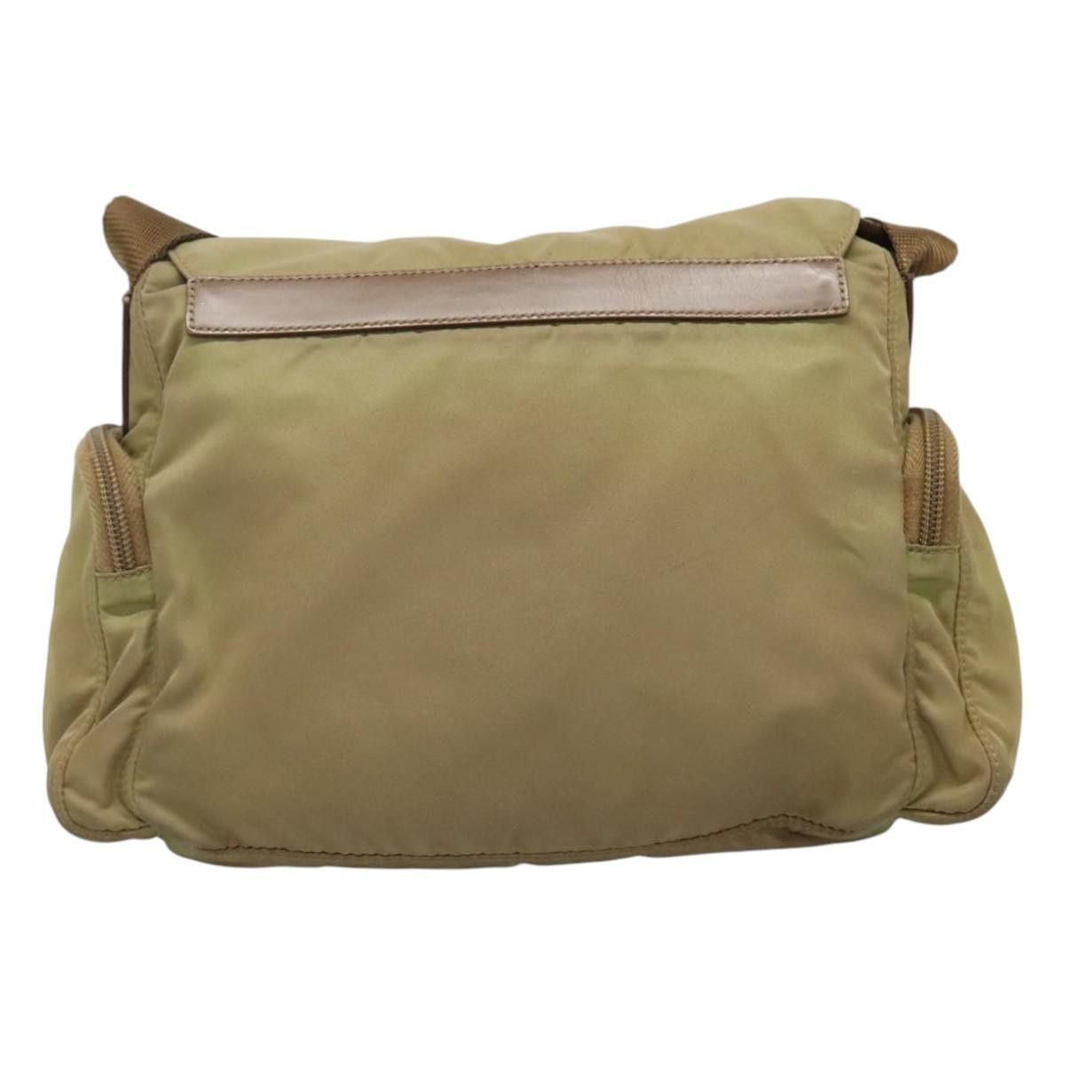 Prada Tessuto Beige Synthetic Shoulder Bag (Pre-Owned) Size ONE SIZE - 2 Thumbnail