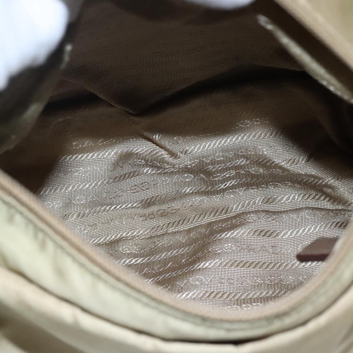 Prada Tessuto Beige Synthetic Shoulder Bag (Pre-Owned) Size ONE SIZE - 17 Thumbnail