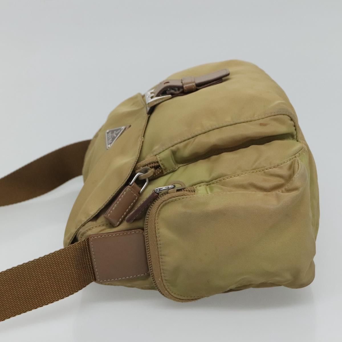 Prada Tessuto Beige Synthetic Shoulder Bag (Pre-Owned) Size ONE SIZE - 4 Thumbnail