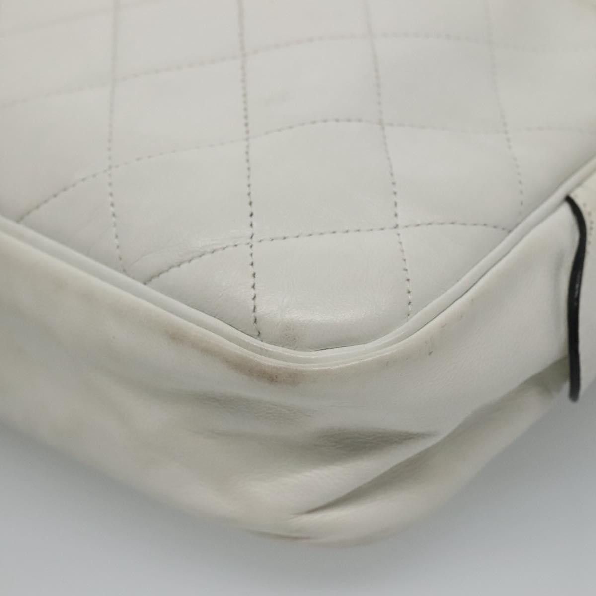 Chanel Camera White Leather Shoulder Bag (Pre-Owned) Size ONE SIZE - 8 Thumbnail