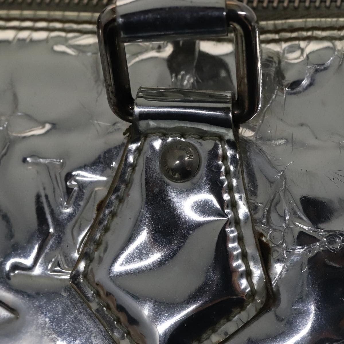 Louis Vuitton Speedy 35 Silver Patent Leather Handbag (Pre-Owned) Size ONE SIZE - 12 Thumbnail