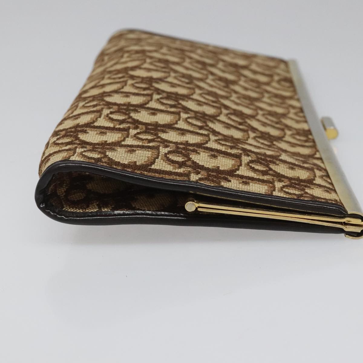 Dior Trotter Brown Canvas Clutch Bag (Pre-Owned) Size ONE SIZE - 3 Thumbnail