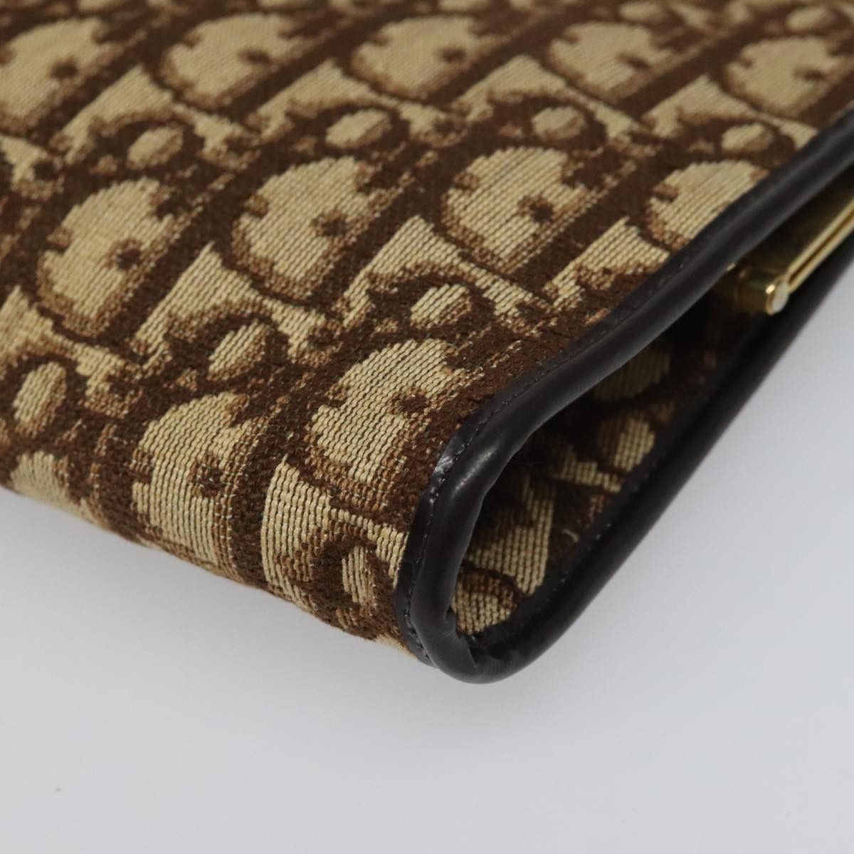 Dior Trotter Brown Canvas Clutch Bag (Pre-Owned) Size ONE SIZE - 8 Thumbnail