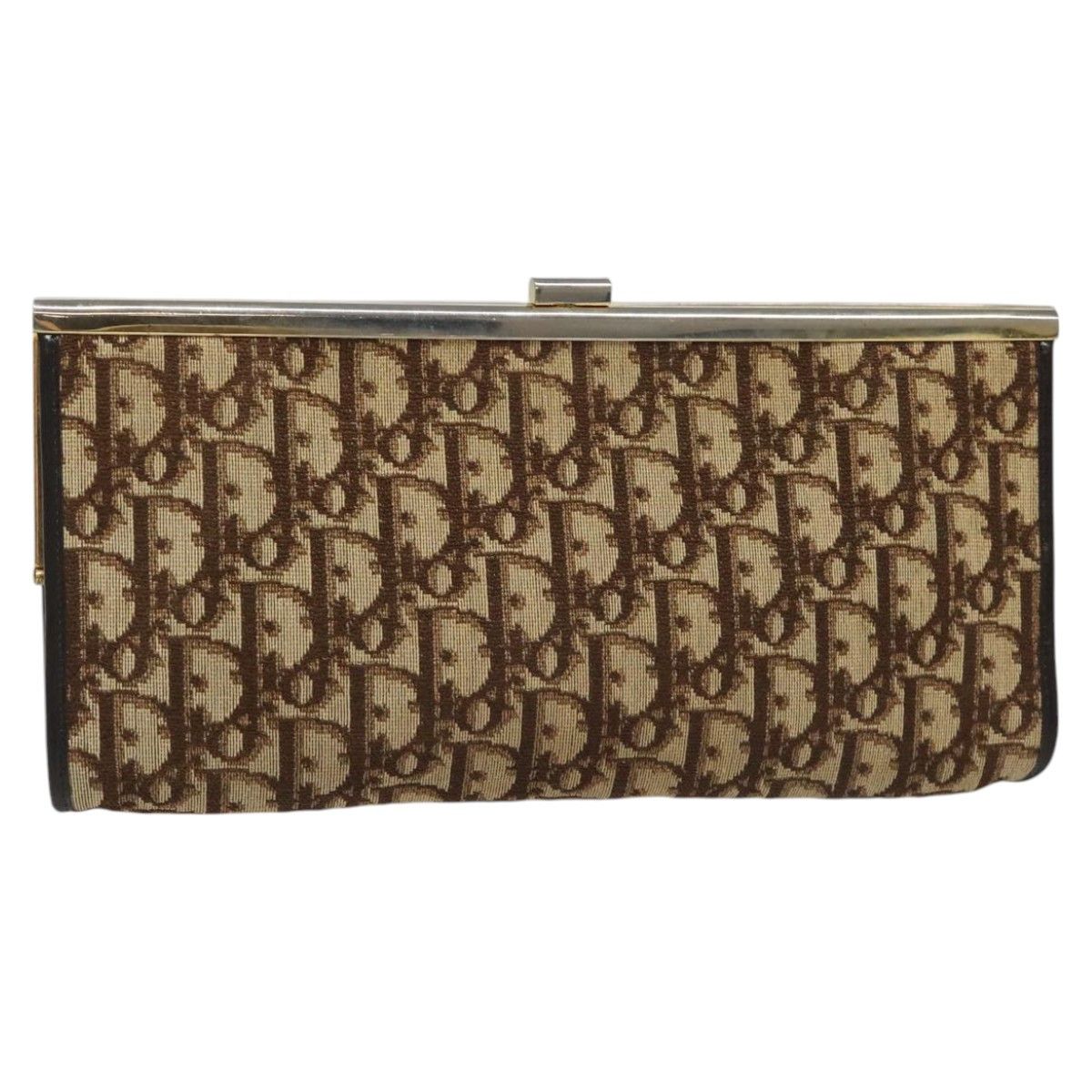 Dior Trotter Brown Canvas Clutch Bag (Pre-Owned) Size ONE SIZE - 14 Thumbnail