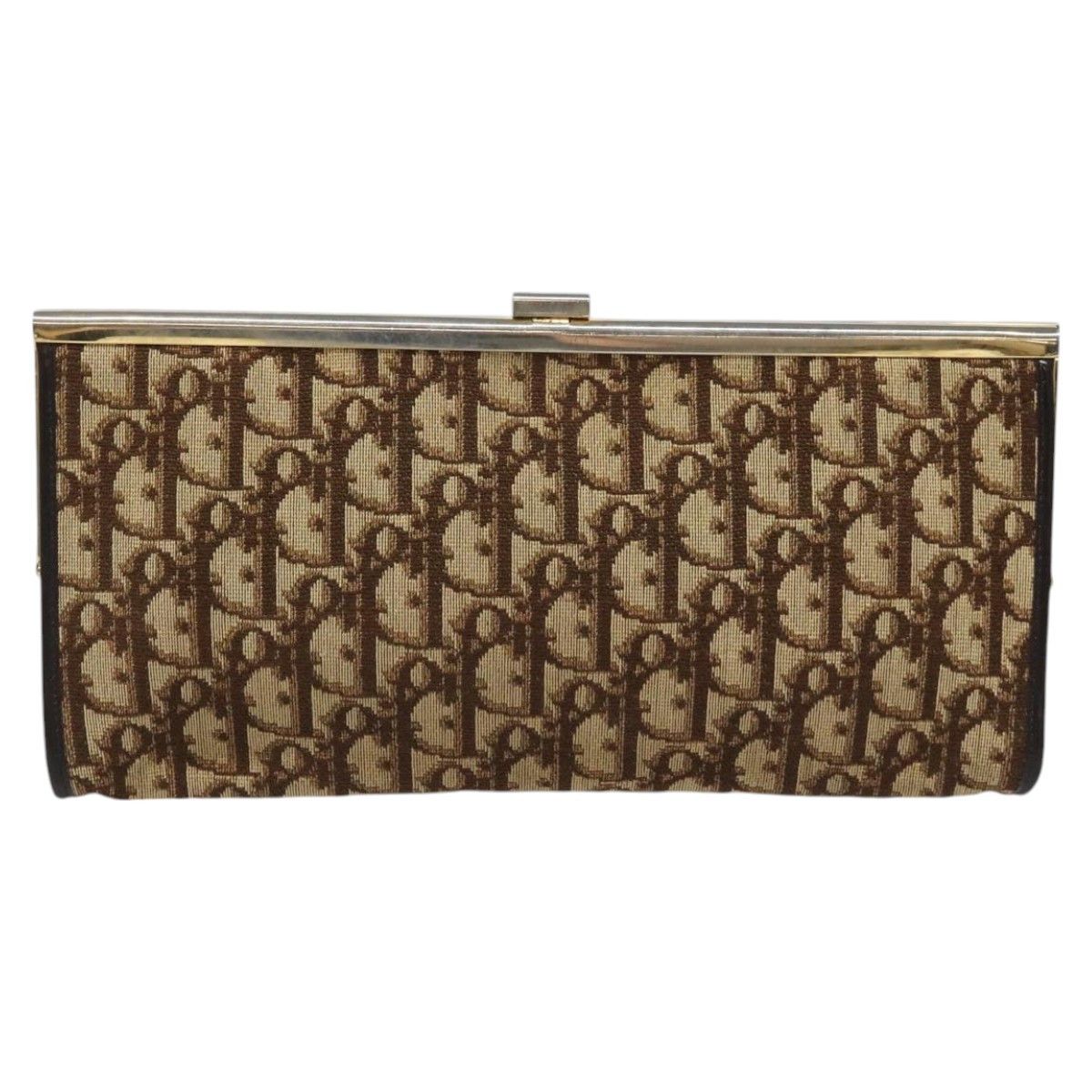 Dior Trotter Brown Canvas Clutch Bag (Pre-Owned) Size ONE SIZE - 2 Thumbnail