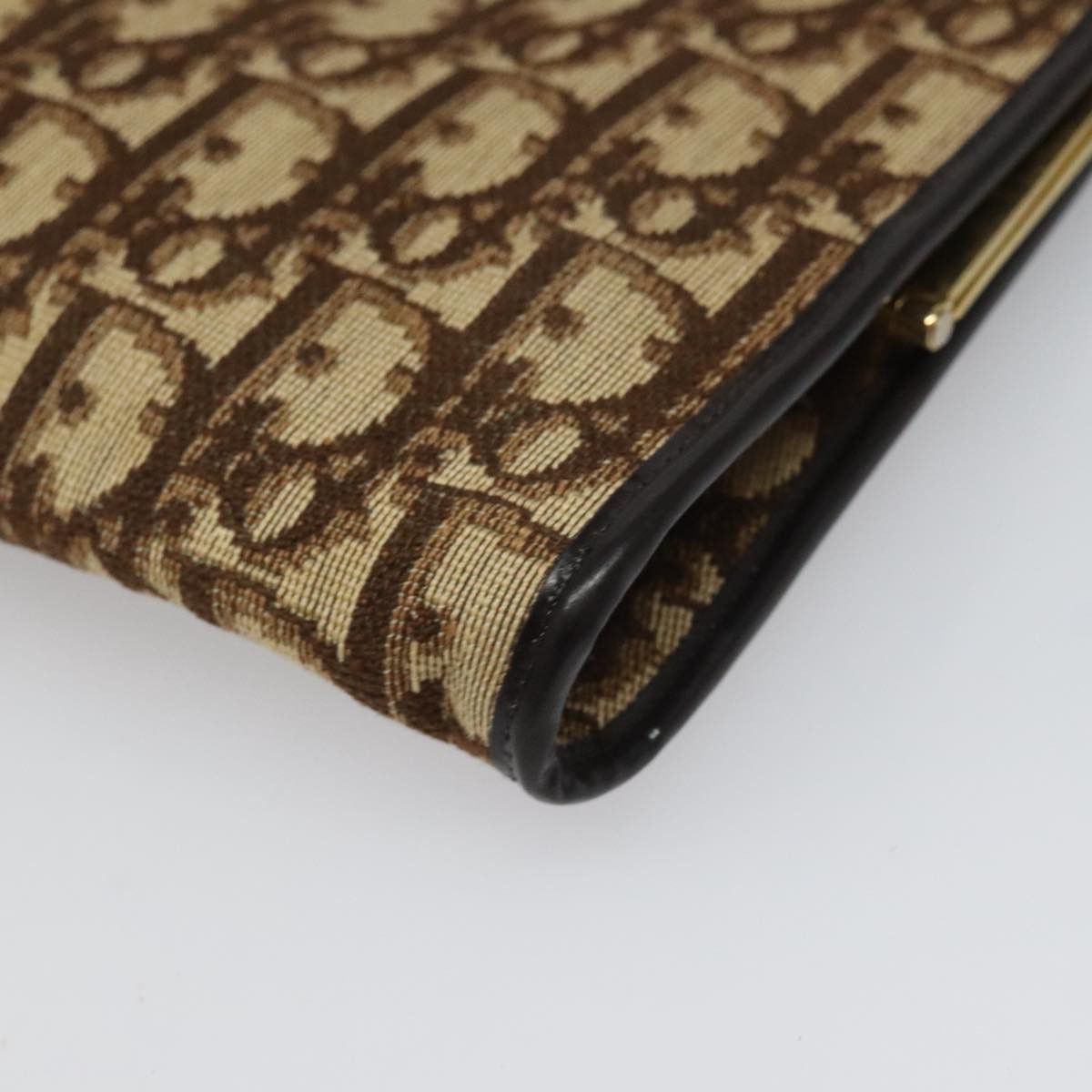 Dior Trotter Brown Canvas Clutch Bag (Pre-Owned) Size ONE SIZE - 6 Thumbnail