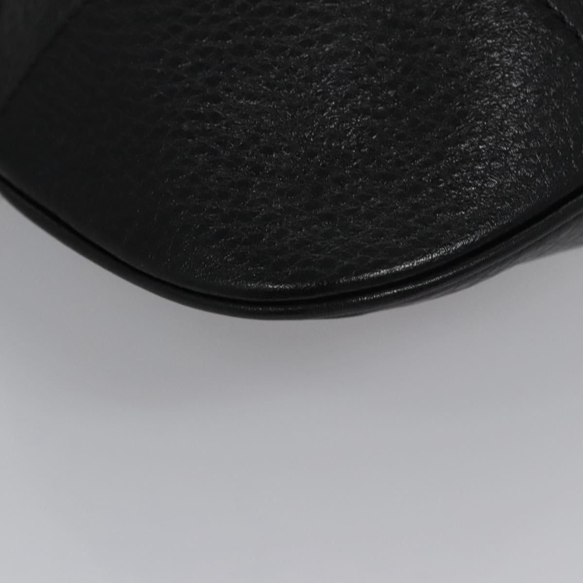 Salvatore Ferragamo Gancini Black Leather Shoulder Bag (Pre-Owned) Size ONE SIZE - 9 Thumbnail