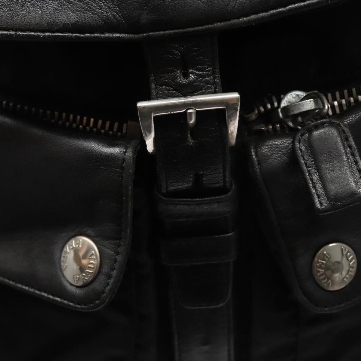 Prada Re-Nylon Black Synthetic Backpack Bag (Pre-Owned) Size ONE SIZE - 14 Thumbnail