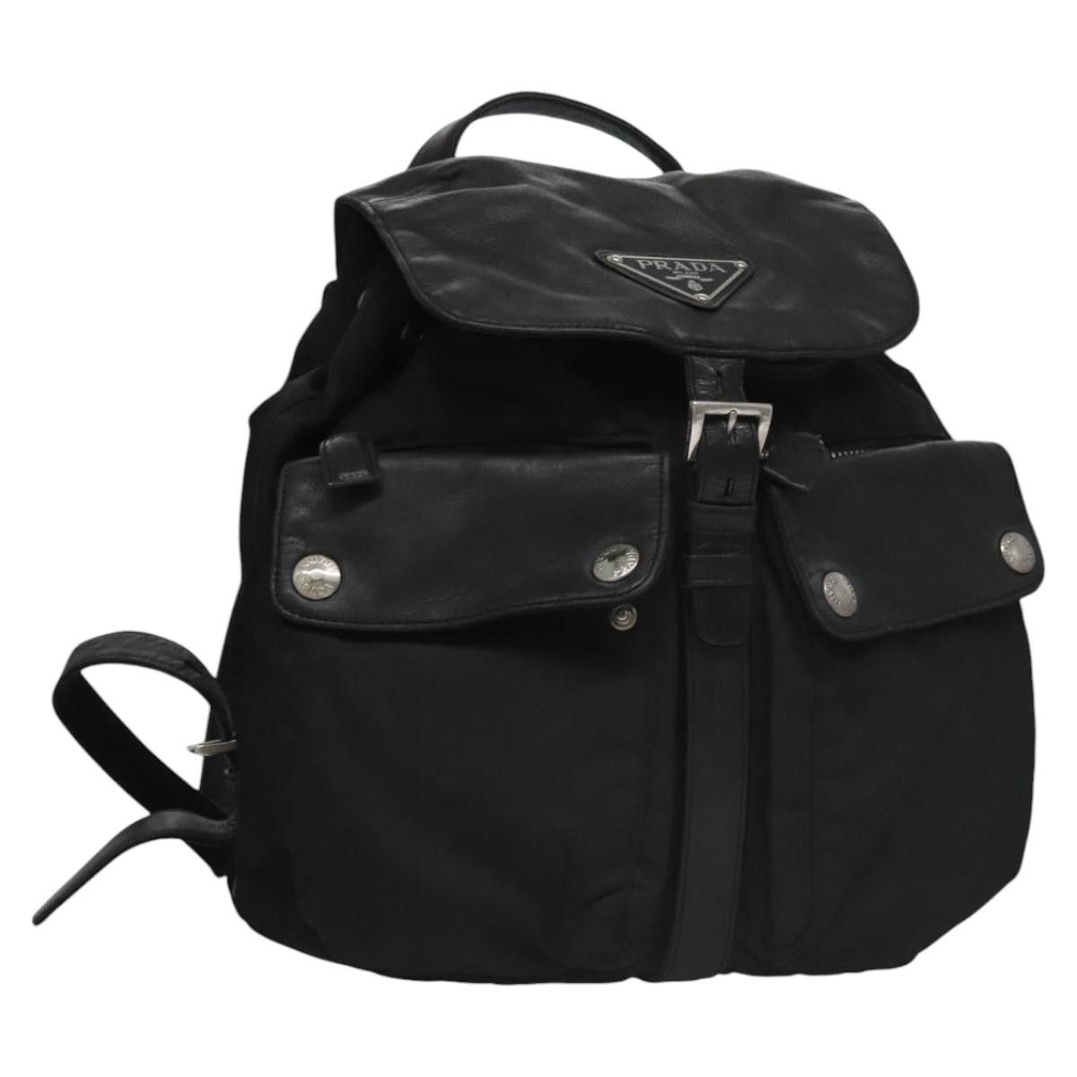 Prada Re-Nylon Black Synthetic Backpack Bag (Pre-Owned) Size ONE SIZE - 19 Thumbnail